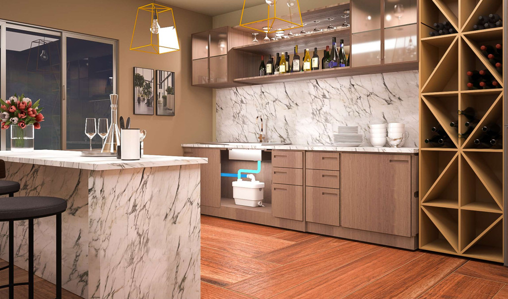 Case Study: Installing A Bar Kitchen In The Villa Basement With The Sanivite Grey Water Pump!