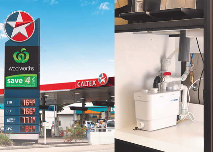 SANISPEED : Discharge of wastewater from a coffee machine